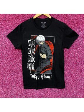 Tokyo Ghoul Ken Kaneki Eyepatch Centipede Ghoul Anime T-Shirt Small